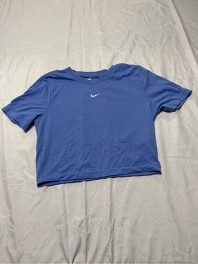 Nike Periwinkle Slim Fit Tee with White Swoosh